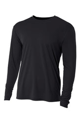 A4 Cooling Performance Long Sleeve Tee - Black - XS